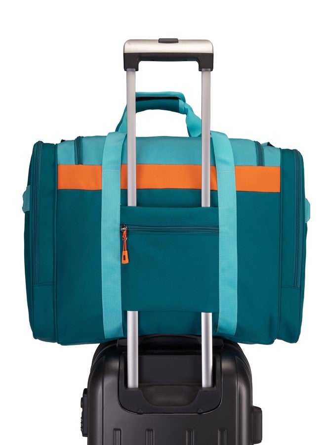 HawLander Large Kids Duffle Bag for Travel, Overnight, or Weekender, 22" inch (Teal Blue) - Image 3